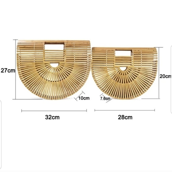 Sale💖Handmade Woven Bamboo Beach Bag Purse🆕️ - Picture 8 of 8